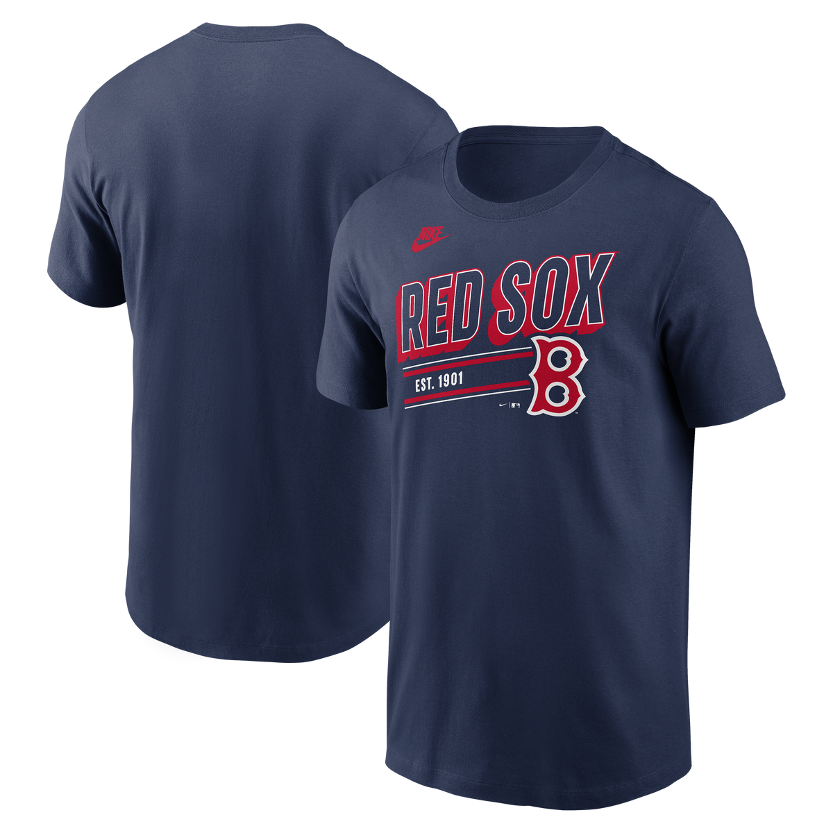 Boston Red Sox Nike Navy Cooperstown Retro T-Shirt for Men product image 1, provided for visual reference and product detail