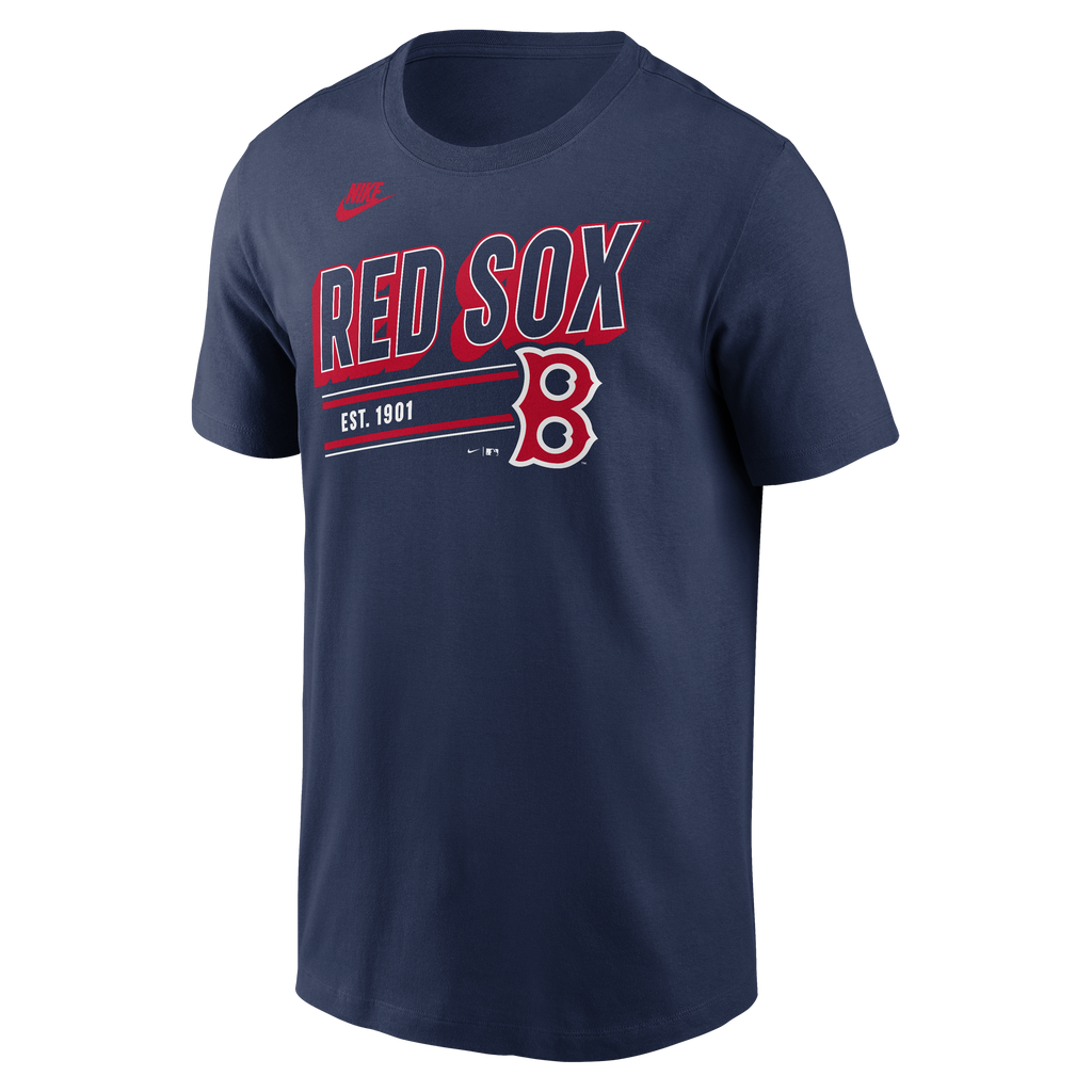 Boston Red Sox Nike Navy Cooperstown Retro T-Shirt for Men product image 2, provided for visual reference and product detail
