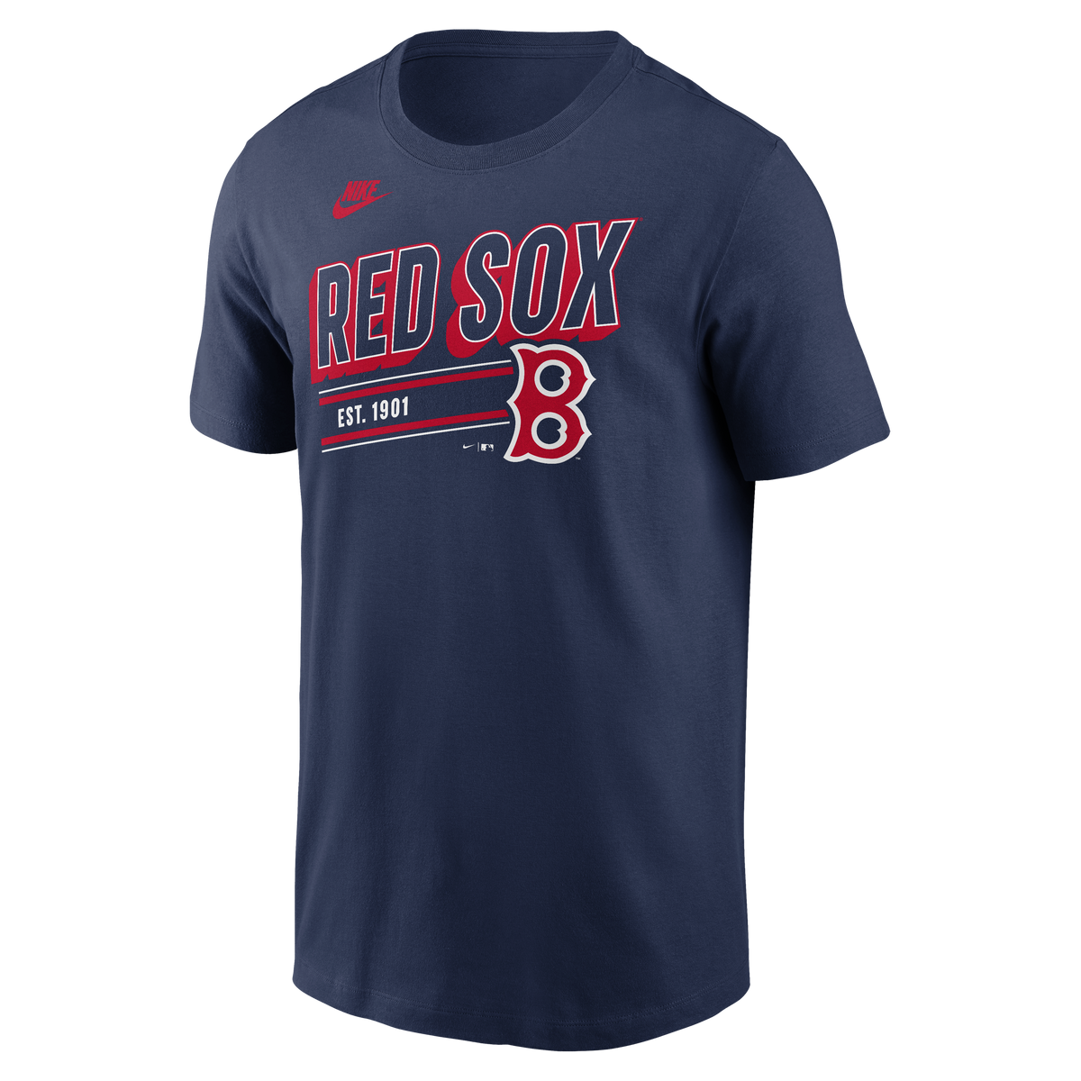 Boston Red Sox Nike Navy Cooperstown Retro T-Shirt for Men product image 2, provided for visual reference and product detail