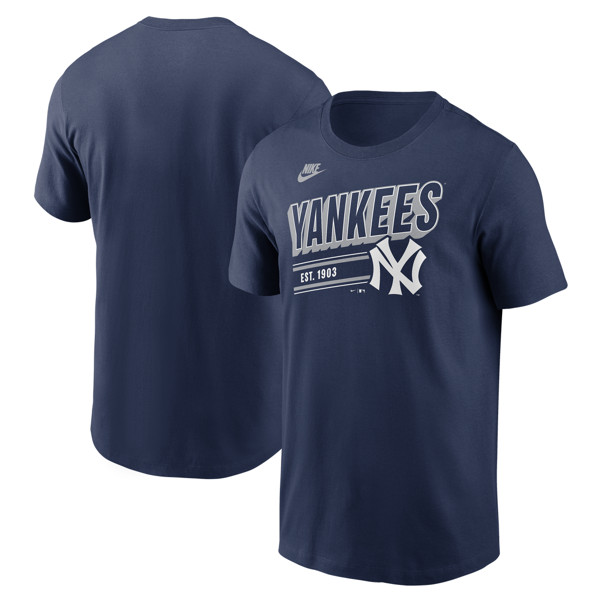 New York Yankees Nike Navy Cooperstown Retro T-Shirt for Men product image 1, provided for visual reference and product