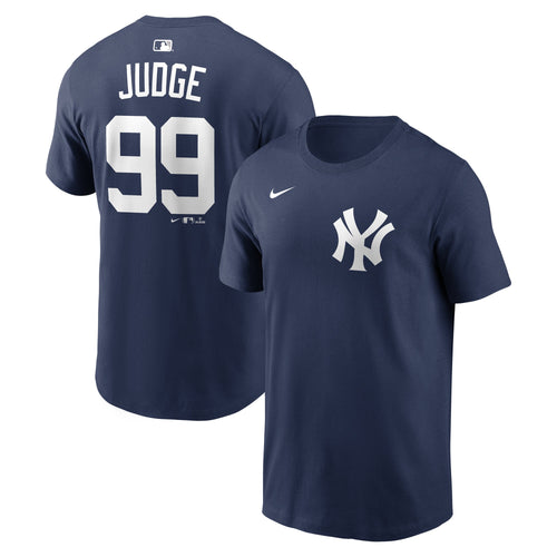 Aaron Judge New York Yankees Nike Navy Name & Number T-Shirt for Men product image 1, provided for visual reference and