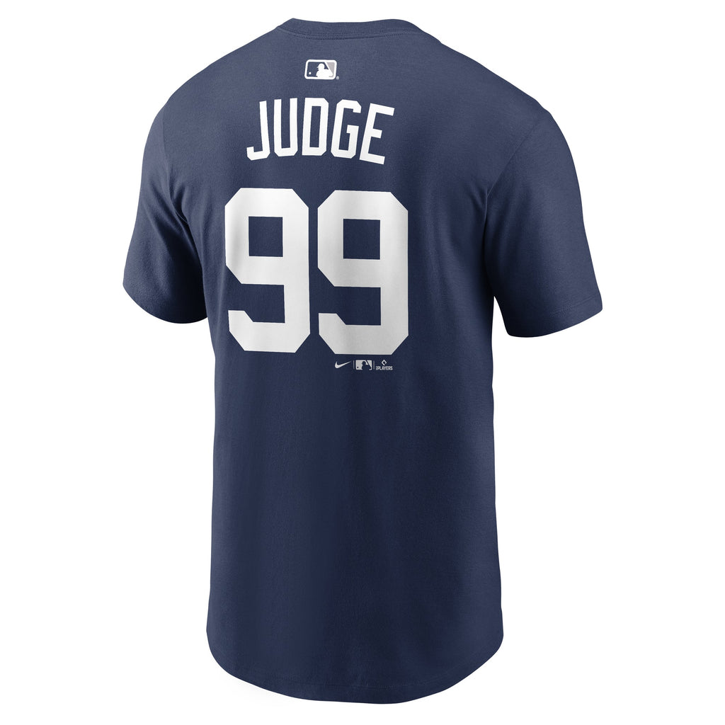 Aaron Judge New York Yankees Nike Navy Name & Number T-Shirt for Men product image 3, provided for visual reference and