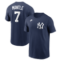 Mickey Mantle New York Yankees Nike Navy Name & Number T-Shirt for Men product image 1, provided for visual reference and