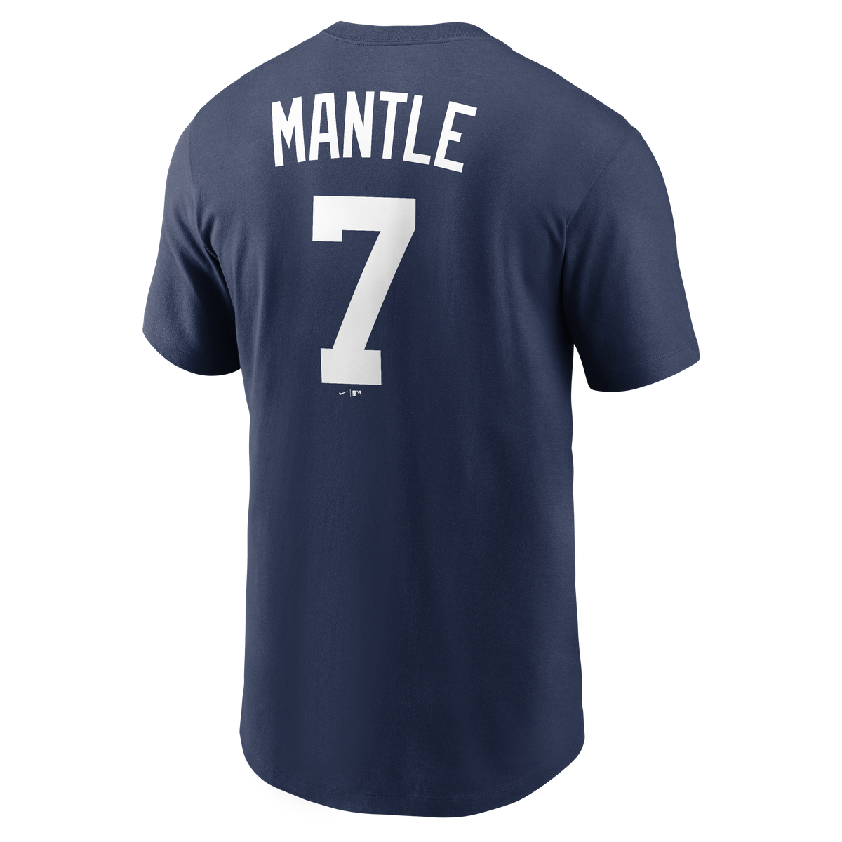Mickey Mantle New York Yankees Nike Navy Name & Number T-Shirt for Men product image 3, provided for visual reference and