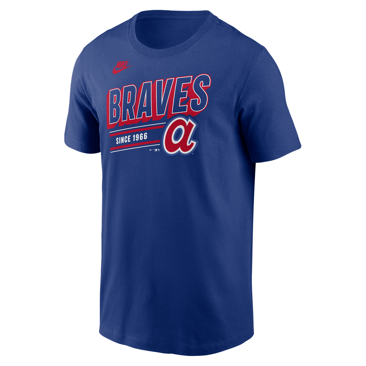 Atlanta Braves Nike Royal Blue Cooperstown Retro T-Shirt for Men product image 2, provided for visual reference and product