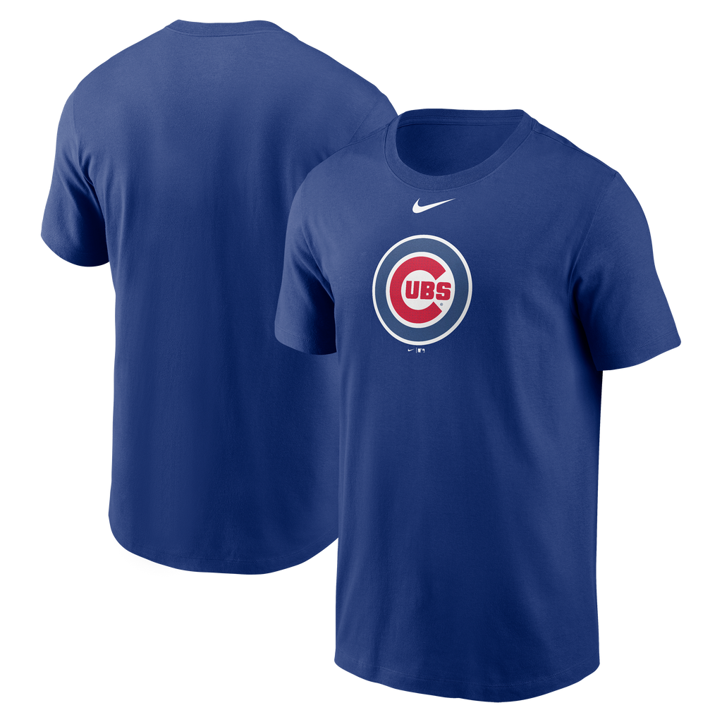 Chicago Cubs Nike Royal Blue Fuse Large Logo T-Shirt for Men product image 1, provided for visual reference and product