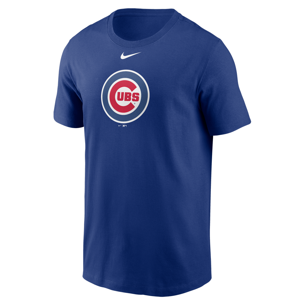 Chicago Cubs Nike Royal Blue Fuse Large Logo T-Shirt for Men product image 2, provided for visual reference and product