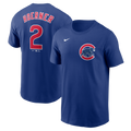 Nico Hoerner Chicago Cubs Nike Royal Blue Name and Number T-Shirt for Men product image 1, provided for visual reference and