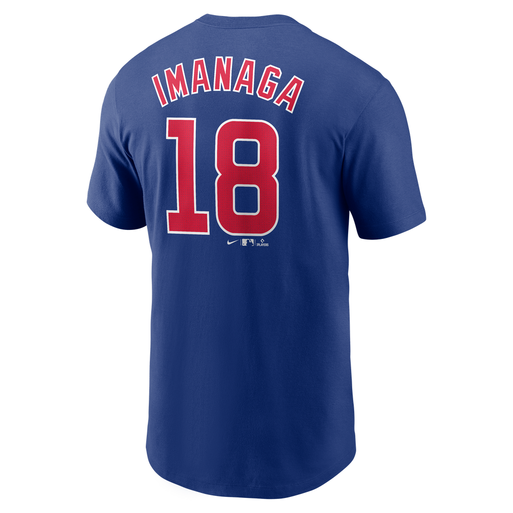 Shota Imanaga Chicago Cubs Nike Royal Blue Name and Number T-Shirt for Men product image 3, provided for visual reference