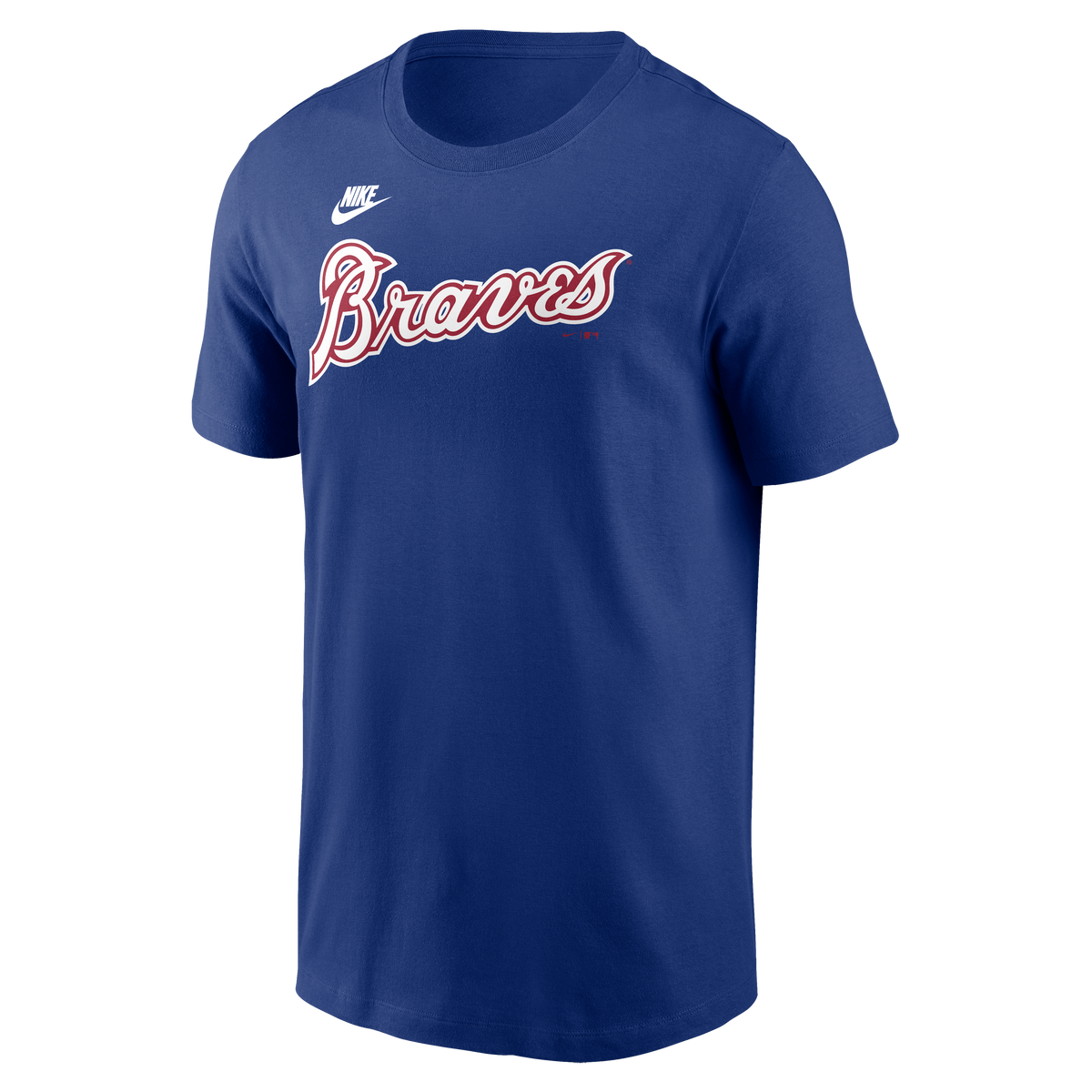 Hank Aaron Atlanta Braves Nike Royal Blue Name and Number T-Shirt for Men product image 2, provided for visual reference and