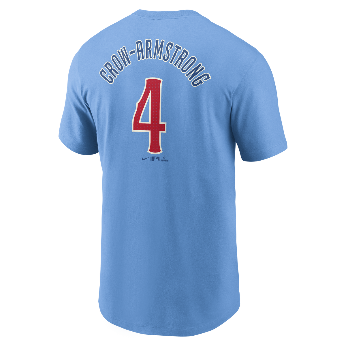 Pete Crow-Armstrong Chicago Cubs Nike Valor Blue 2nd Alternate Name and Number T-Shirt for Men product image 3, provided for