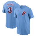 Bryce Harper Philadelphia Phillies Nike Valor Blue Name and Number T-Shirt for Men product image 1, provided for visual