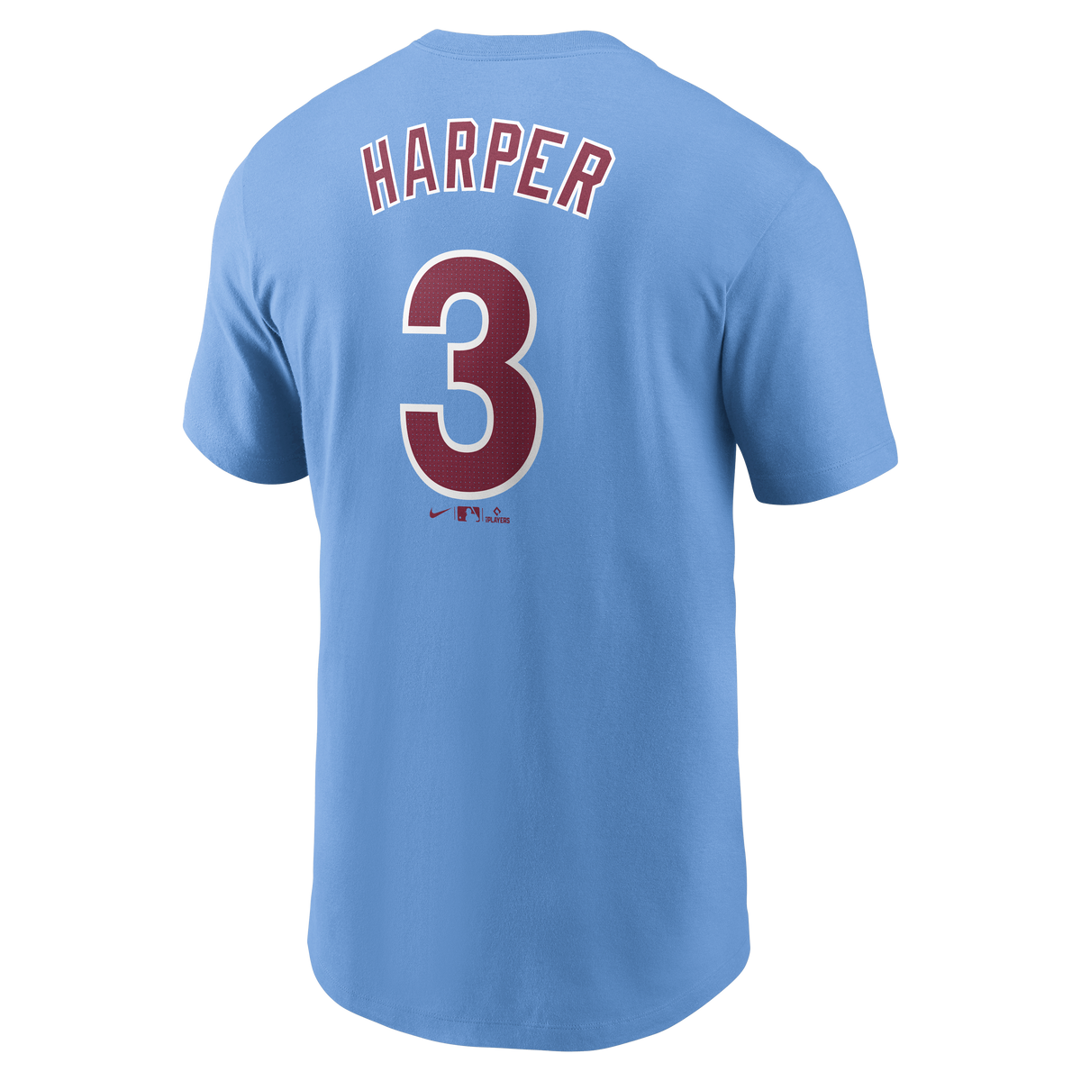 Bryce Harper Philadelphia Phillies Nike Valor Blue Name and Number T-Shirt for Men product image 3, provided for visual