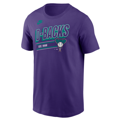 Arizona Diamondbacks Nike Purple Cooperstown Retro T-Shirt for Men product image 2, provided for visual reference and