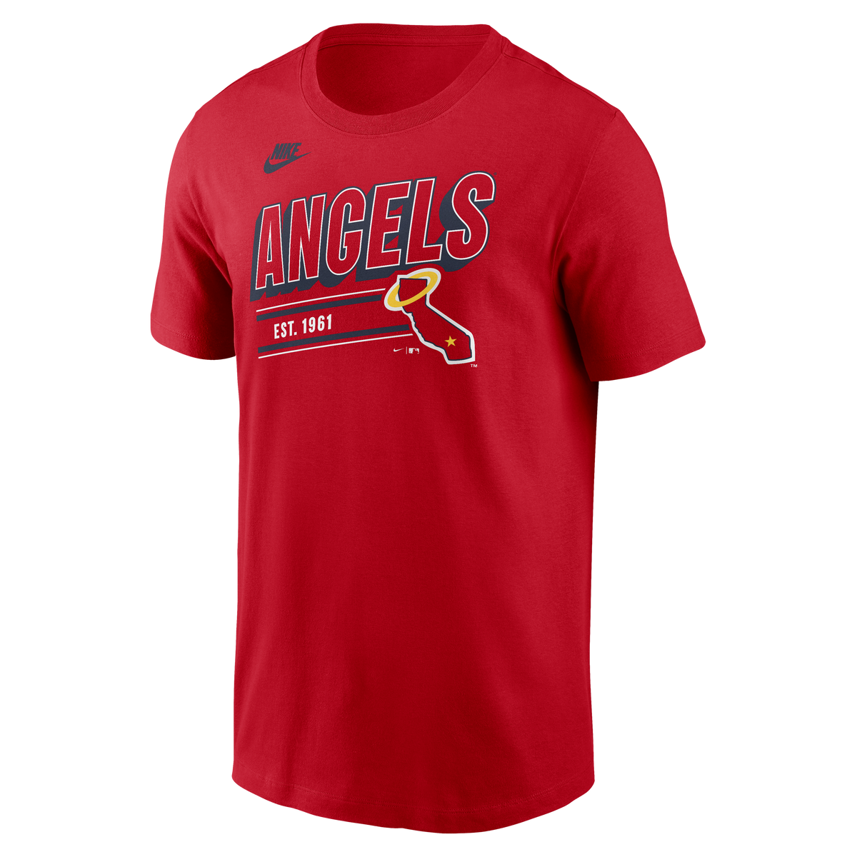 Los Angeles Angels Nike Red Cooperstown Retro T-Shirt for Men product image 2, provided for visual reference and product