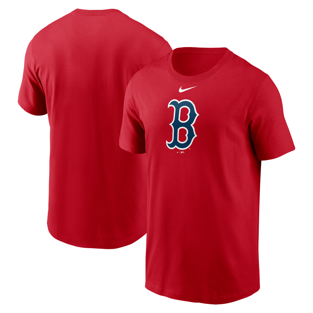 Boston Red Sox Nike Red Fuse Large Logo T-Shirt for Men product image 1, provided for visual reference and product detail