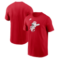 Cincinnati Reds Nike Red Cooperstown Team Logo T-Shirt for Men product image 1, provided for visual reference and product