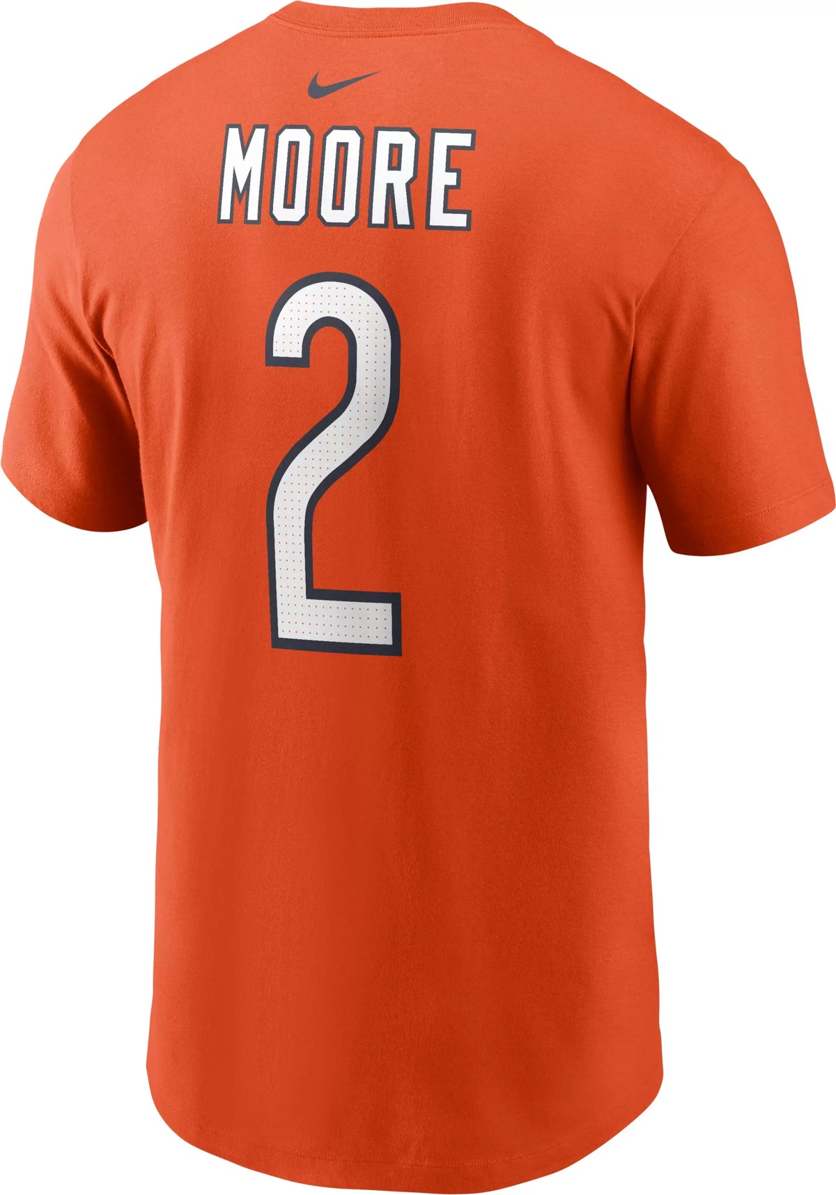 Nike DJ Moore Orange Chicago Bears Name & Number T-Shirt for Men product image 3, provided for visual reference and product