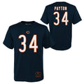 Youth Walter Payton Chicago Bears Navy Mitchell & Ness Retro Player Name And Number T-Shirt product image 1, provided for
