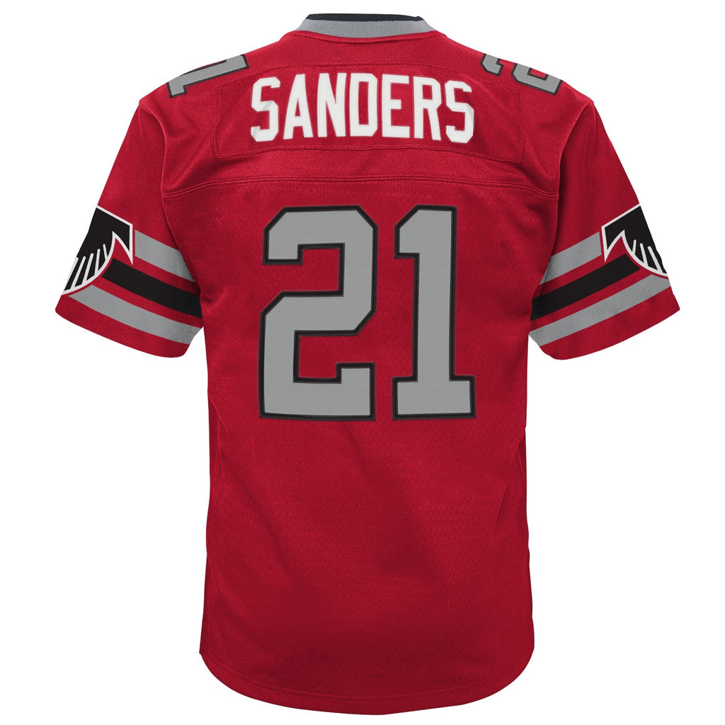 Youth Atlanta Falcons Deion Sanders Mitchell & Ness Red 1989 Retired Player Vintage Replica Jersey product image 3, provided