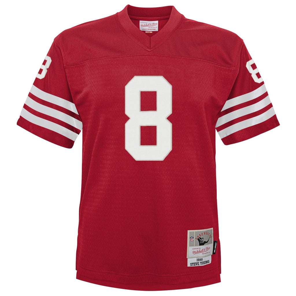 Youth San Francisco 49ers Steve Young Mitchell & Ness Scarlet Retired Player Vintage Replica Jersey product image 2,