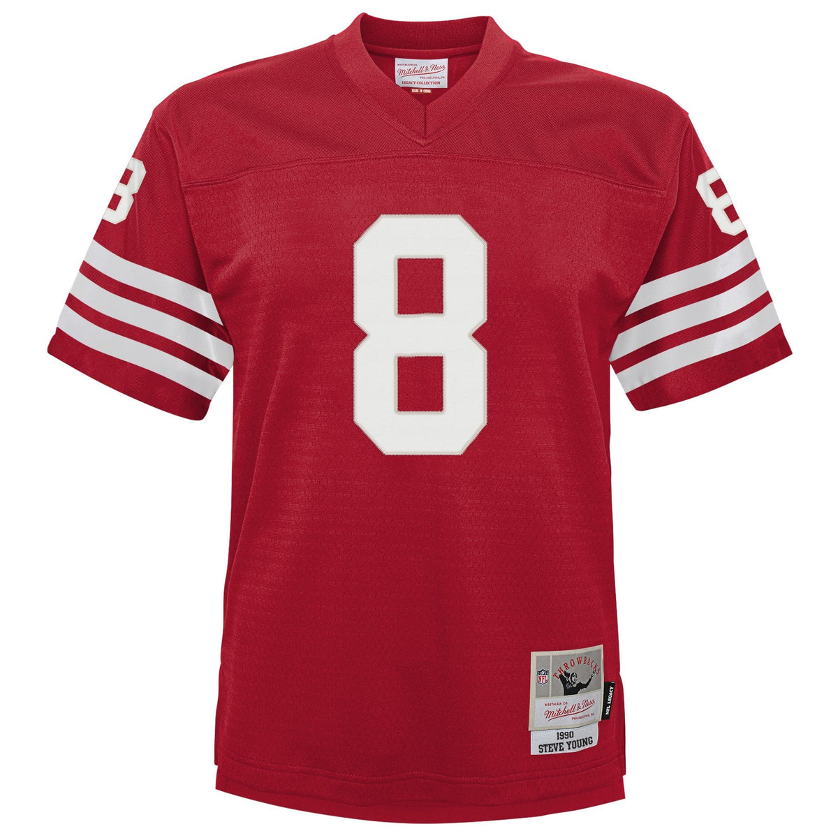 Youth San Francisco 49ers Steve Young Mitchell & Ness Scarlet Retired Player Vintage Replica Jersey product image 2,