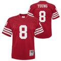 Youth San Francisco 49ers Steve Young Mitchell & Ness Scarlet Retired Player Vintage Replica Jersey product image 1,