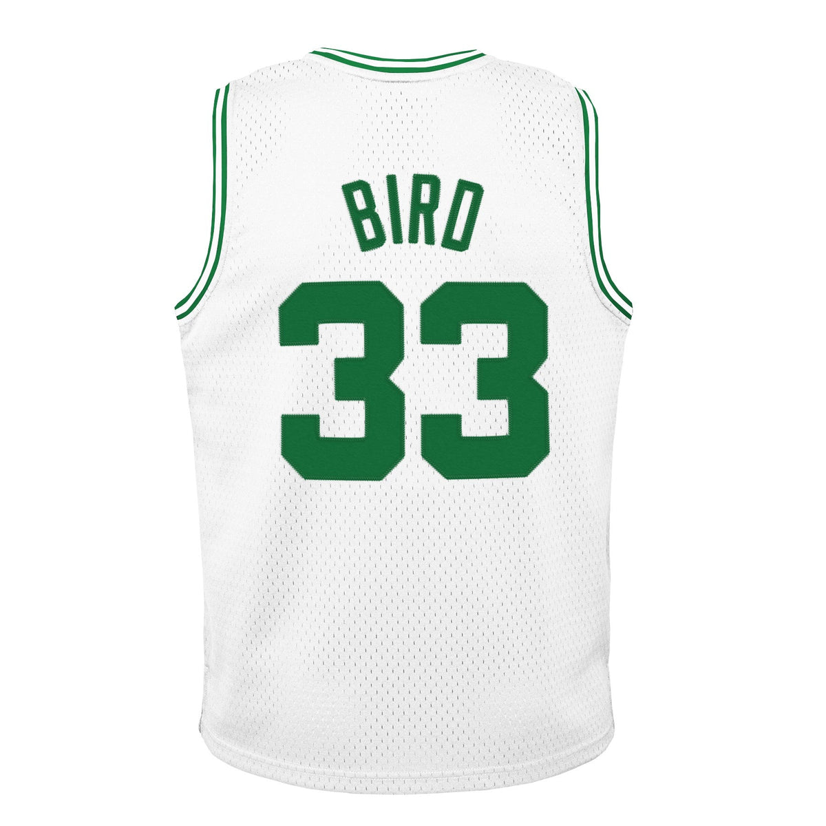 Youth Boston Celtics Larry Bird Mitchell & Ness White 1985-86 Hardwood Classics Swingman Jersey product image 3, provided