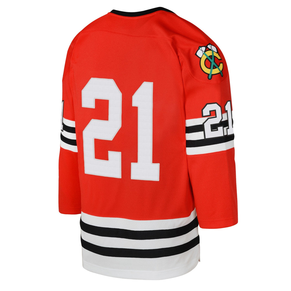 Youth Stan Mikita Chicago Blackhawks Red Mitchell & Ness 1960-61 Blue Line Player Jersey product image 3, provided for