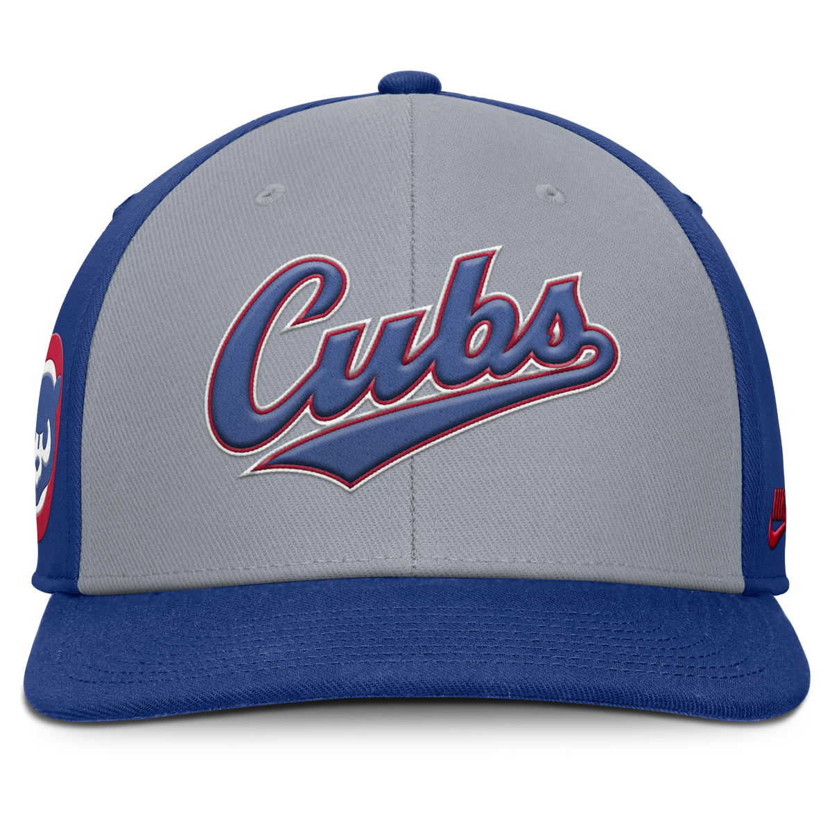 Chicago Cubs Nike Gray/Blue Dri-Fit Pro Adjustable Snapback Hat product image 2, provided for visual reference and product