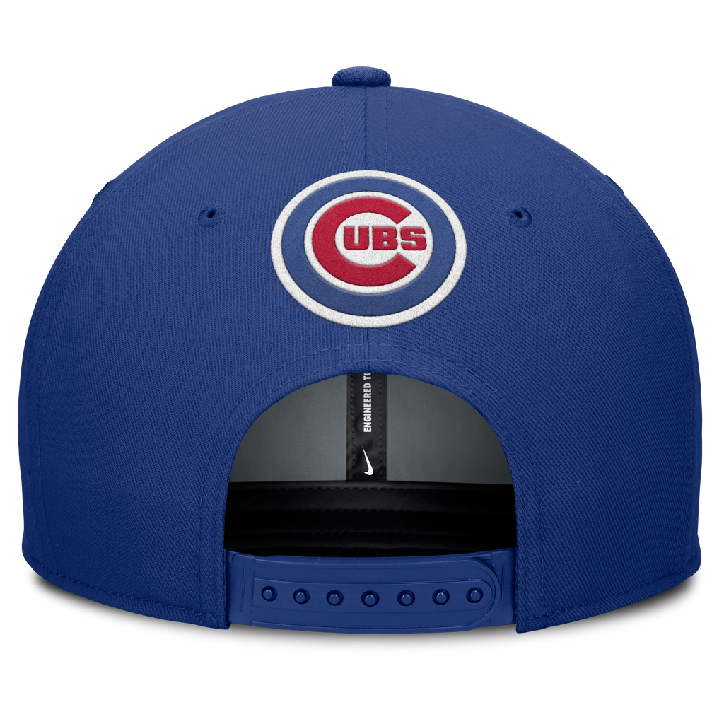 Chicago Cubs Nike Gray/Blue Dri-Fit Pro Adjustable Snapback Hat product image 4, provided for visual reference and product
