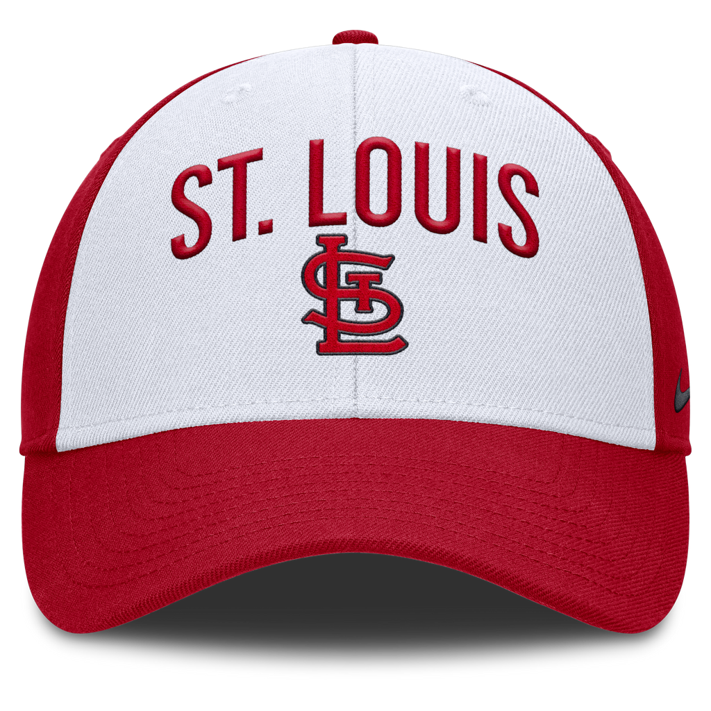 St. Louis Cardinals Nike Red Club Adjustable Hat product image 2, provided for visual reference and product detail review