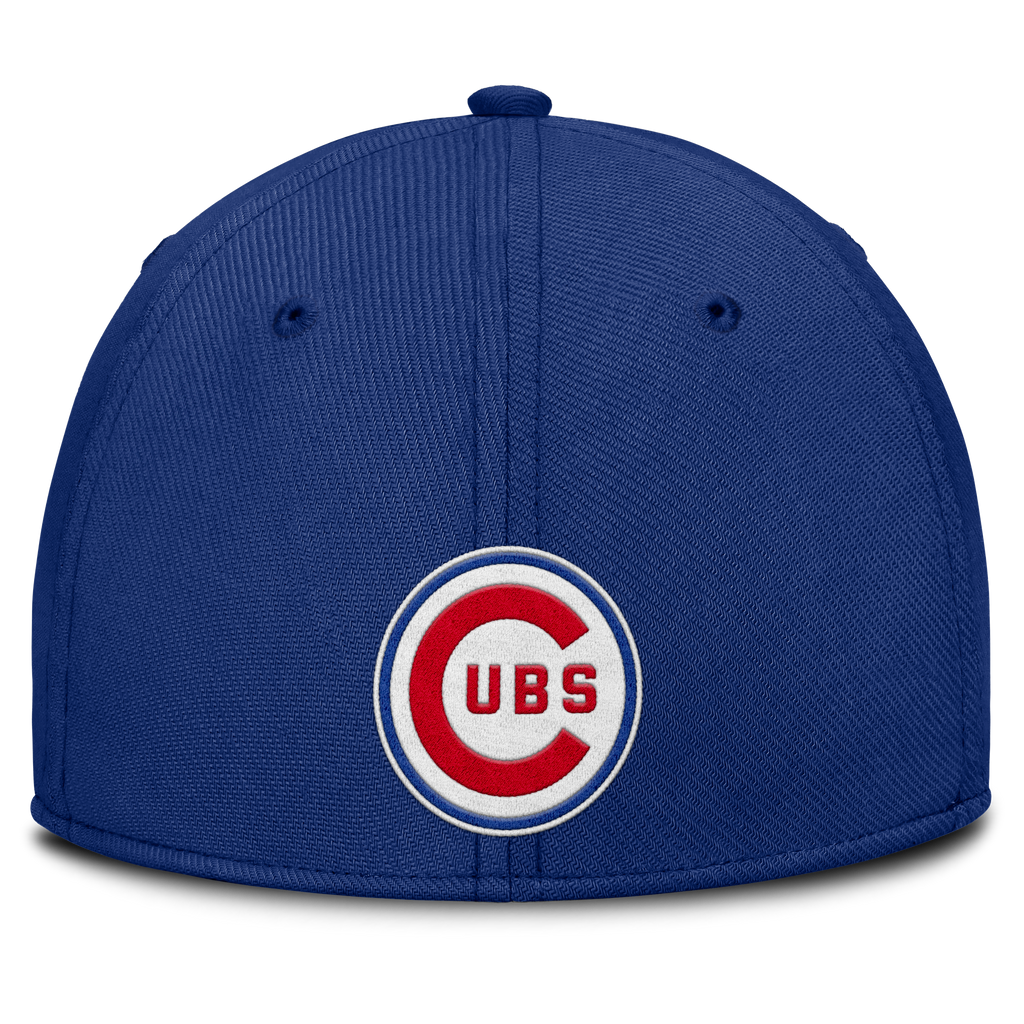 Chicago Cubs Nike Cooperstown Dri-Fit Rise City Blue Flex Hat product image 4, provided for visual reference and product