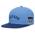 Mens Chicago Cubs Nike Cooperstown Blue Dri-Fit True Fitted Hat product image 1, provided for visual reference and product