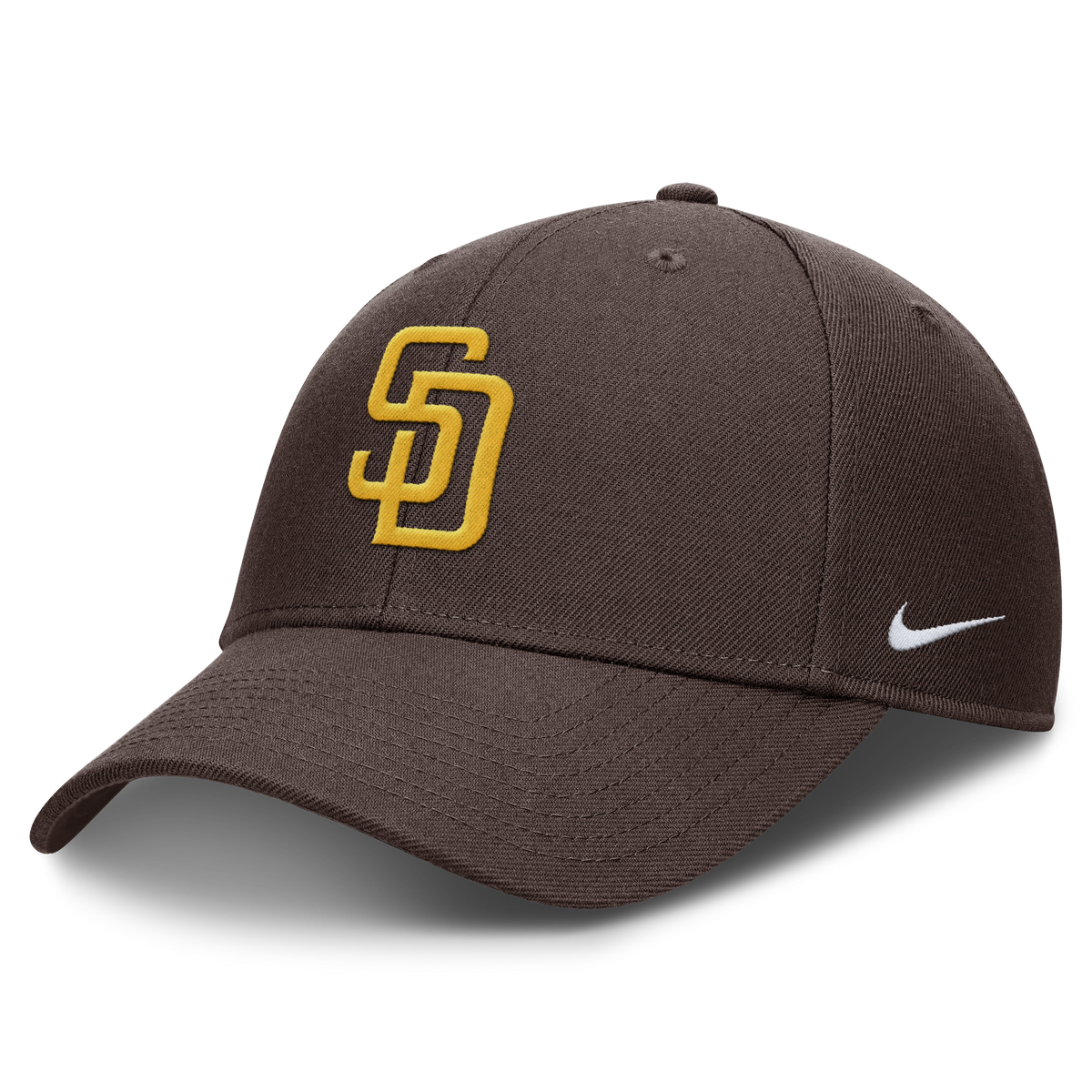 San Diego Padres Nike Brown Club Adjustable Hat product image 1, provided for visual reference and product detail review