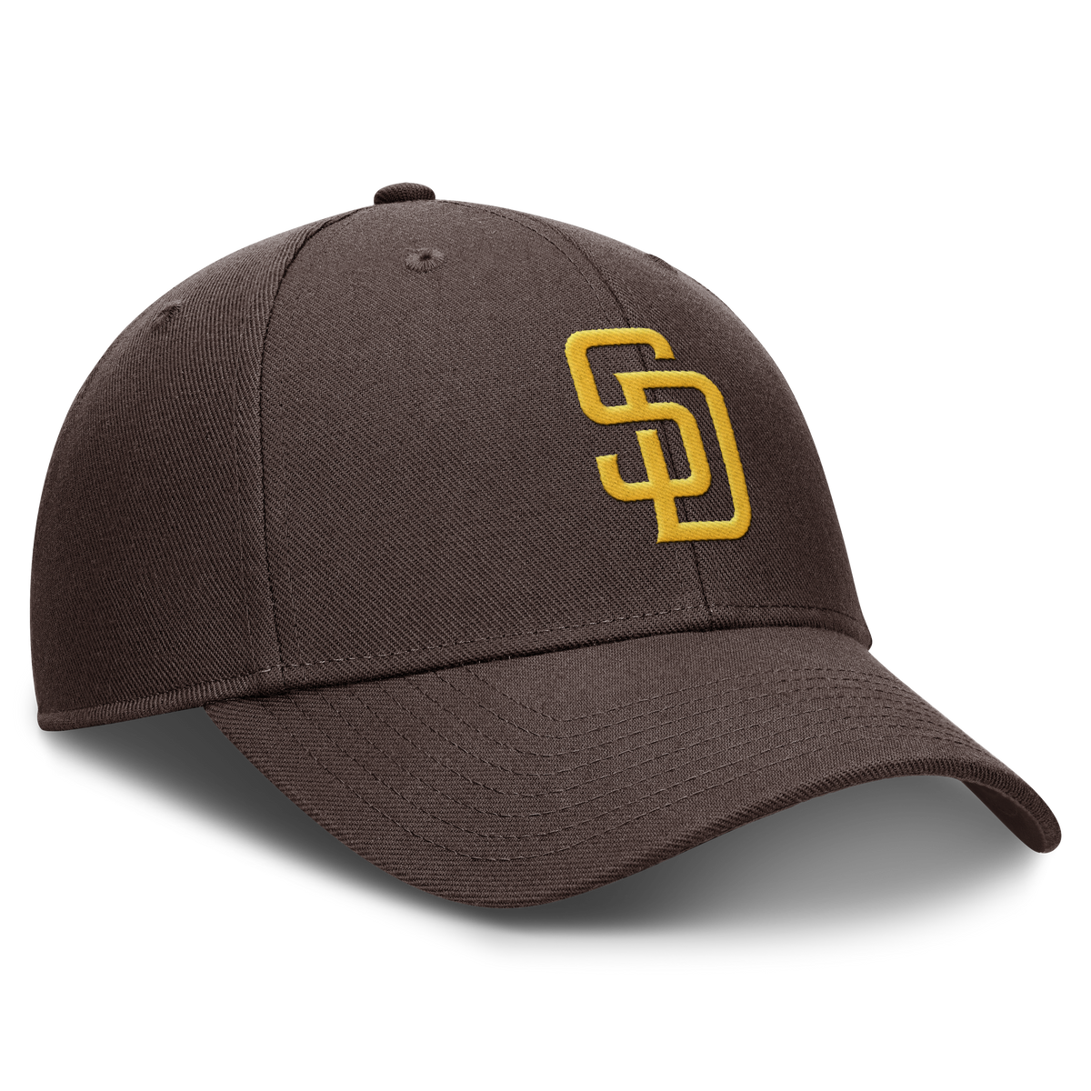 San Diego Padres Nike Brown Club Adjustable Hat product image 3, provided for visual reference and product detail review