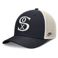 Chicago White Sox Nike Rise Navy Adjustable Snapback Trucker Hat product image 1, provided for visual reference and product