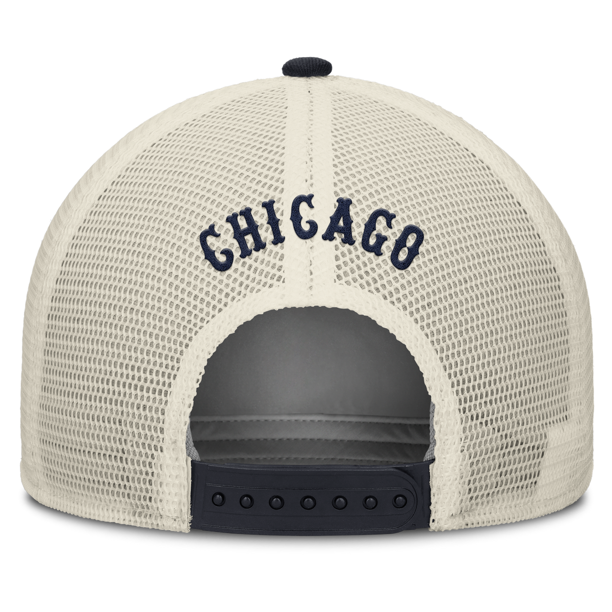 Chicago White Sox Nike Rise Navy Adjustable Snapback Trucker Hat product image 4, provided for visual reference and product