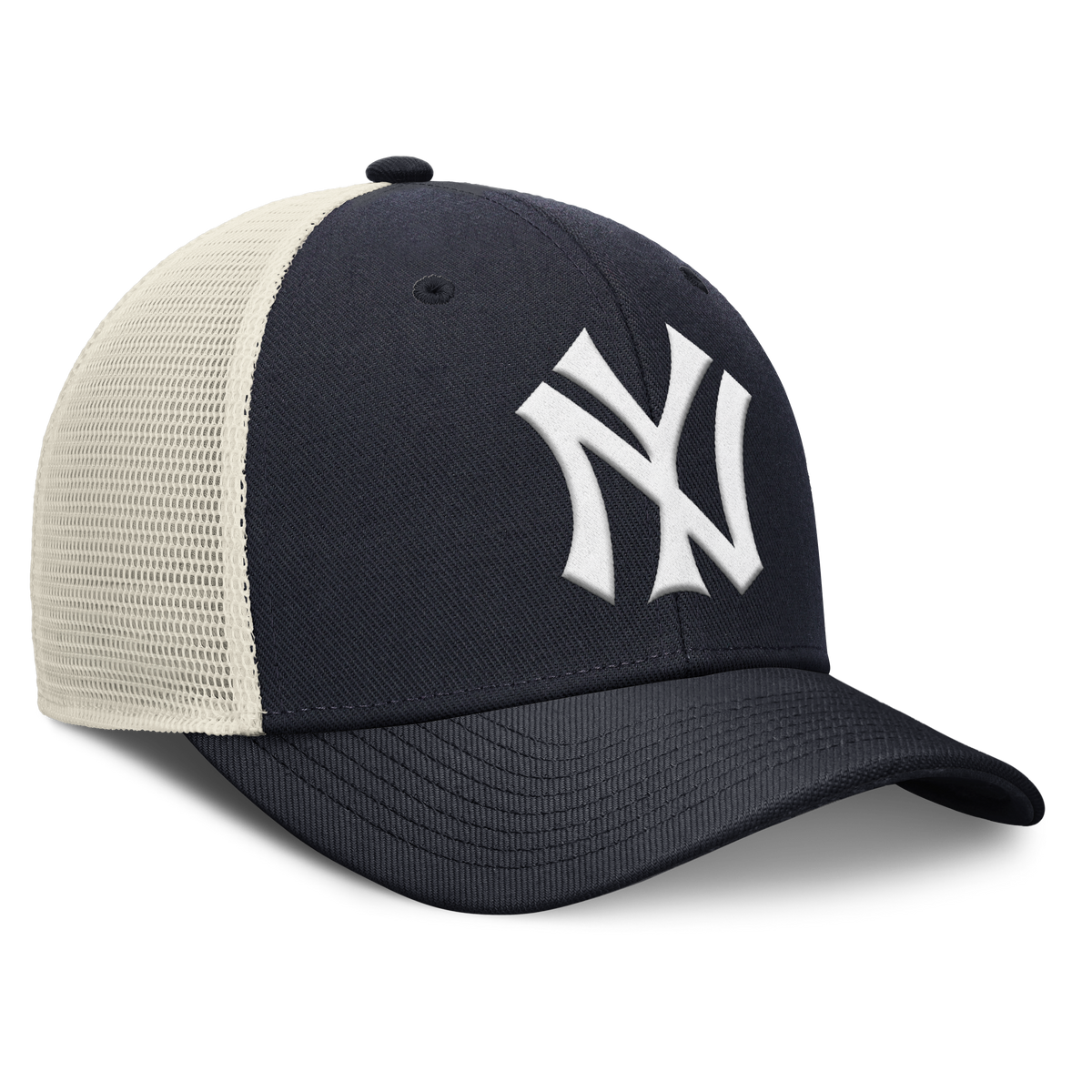 New York Yankees Nike Rise Navy Adjustable Snapback Trucker Hat product image 3, provided for visual reference and product