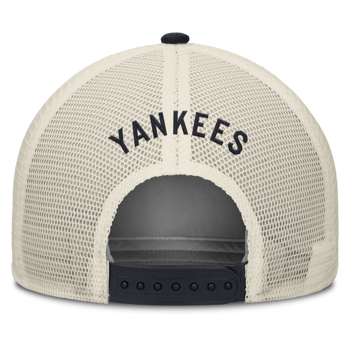 New York Yankees Nike Rise Navy Adjustable Snapback Trucker Hat product image 4, provided for visual reference and product