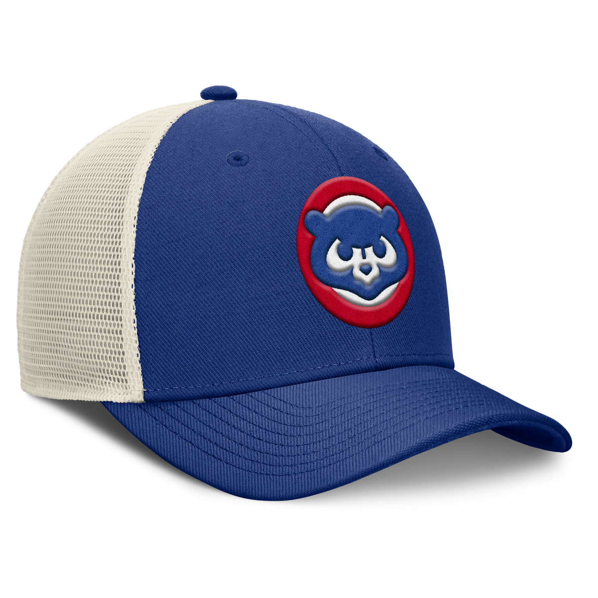 Chicago Cubs Nike Rise Royal Blue Adjustable Snapback Trucker Hat product image 3, provided for visual reference and product