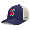 Atlanta Braves Nike Rise Royal Adjustable Snapback Trucker Hat product image 1, provided for visual reference and product