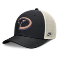 Arizona Diamondbacks Nike Rise Black Adjustable Snapback Trucker Hat product image 1, provided for visual reference and
