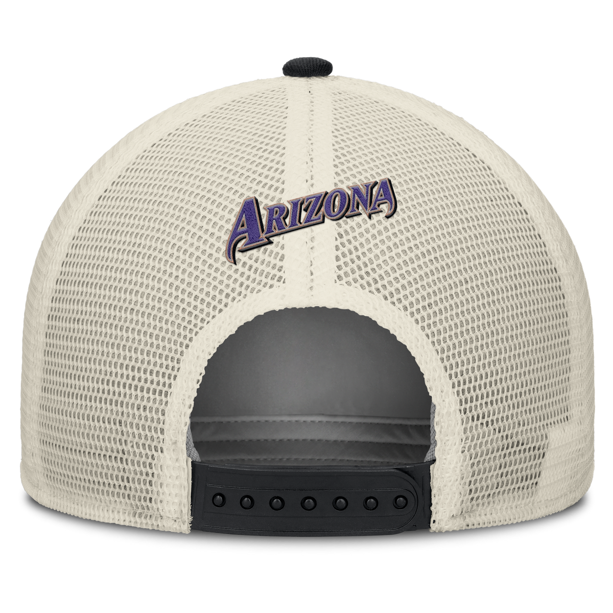 Arizona Diamondbacks Nike Rise Black Adjustable Snapback Trucker Hat product image 4, provided for visual reference and