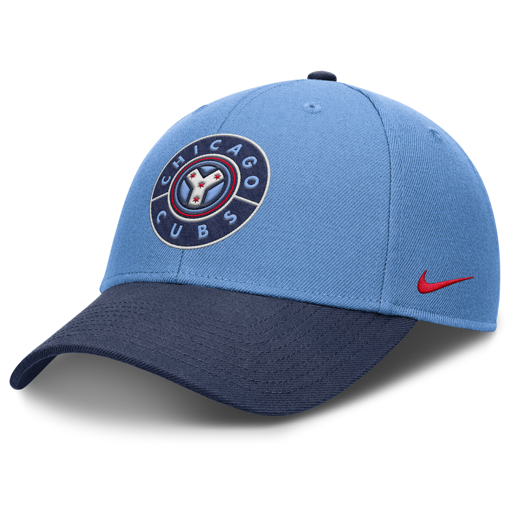 Chicago Cubs Nike City Connect Blue Club Adjustable Hat product image 1, provided for visual reference and product detail
