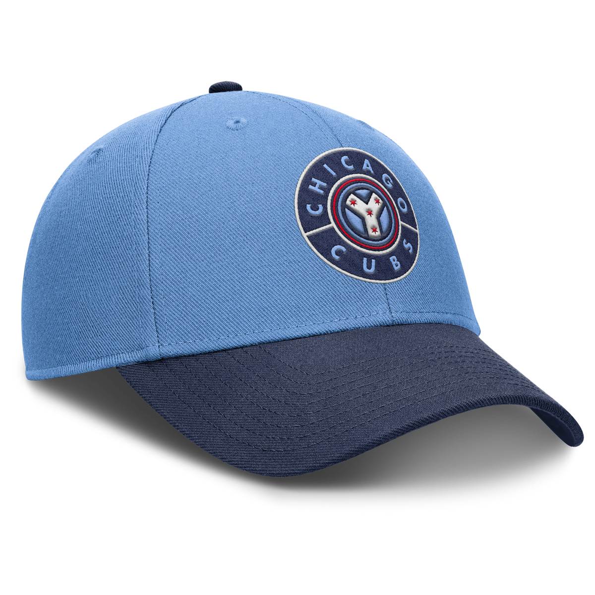 Chicago Cubs Nike City Connect Blue Club Adjustable Hat product image 3, provided for visual reference and product detail