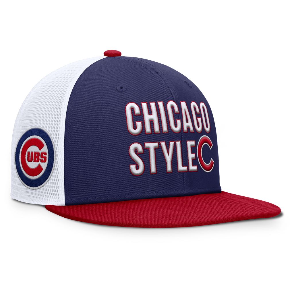 Chicago Cubs Nike Chicago Style Dri-Fit Pro Adjustable Trucker Snapback Hat product image 1, provided for visual reference
