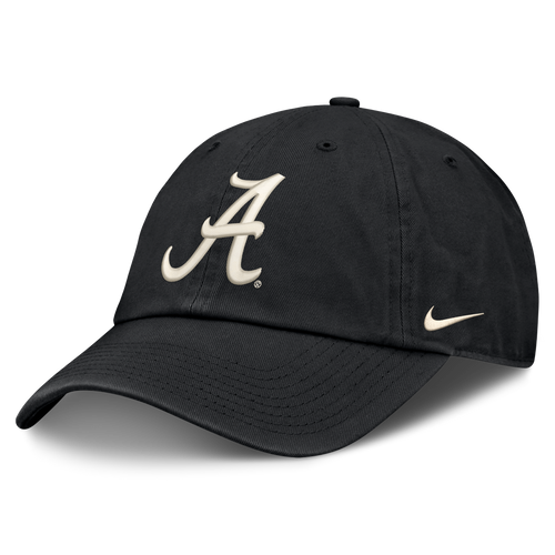 Alabama Crimson Tide Black Nike Club Unstructured Adjustable Hat product image 1, provided for visual reference and product