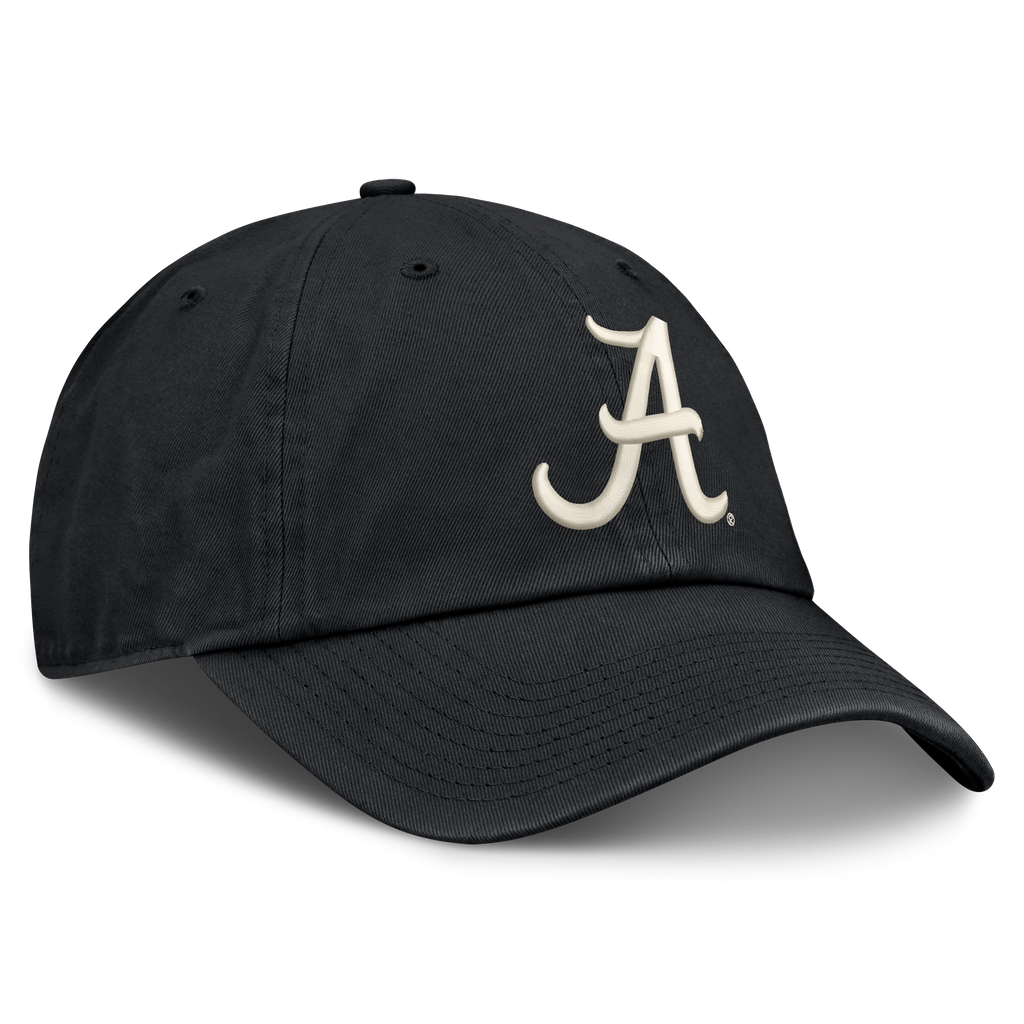 Alabama Crimson Tide Black Nike Club Unstructured Adjustable Hat product image 3, provided for visual reference and product