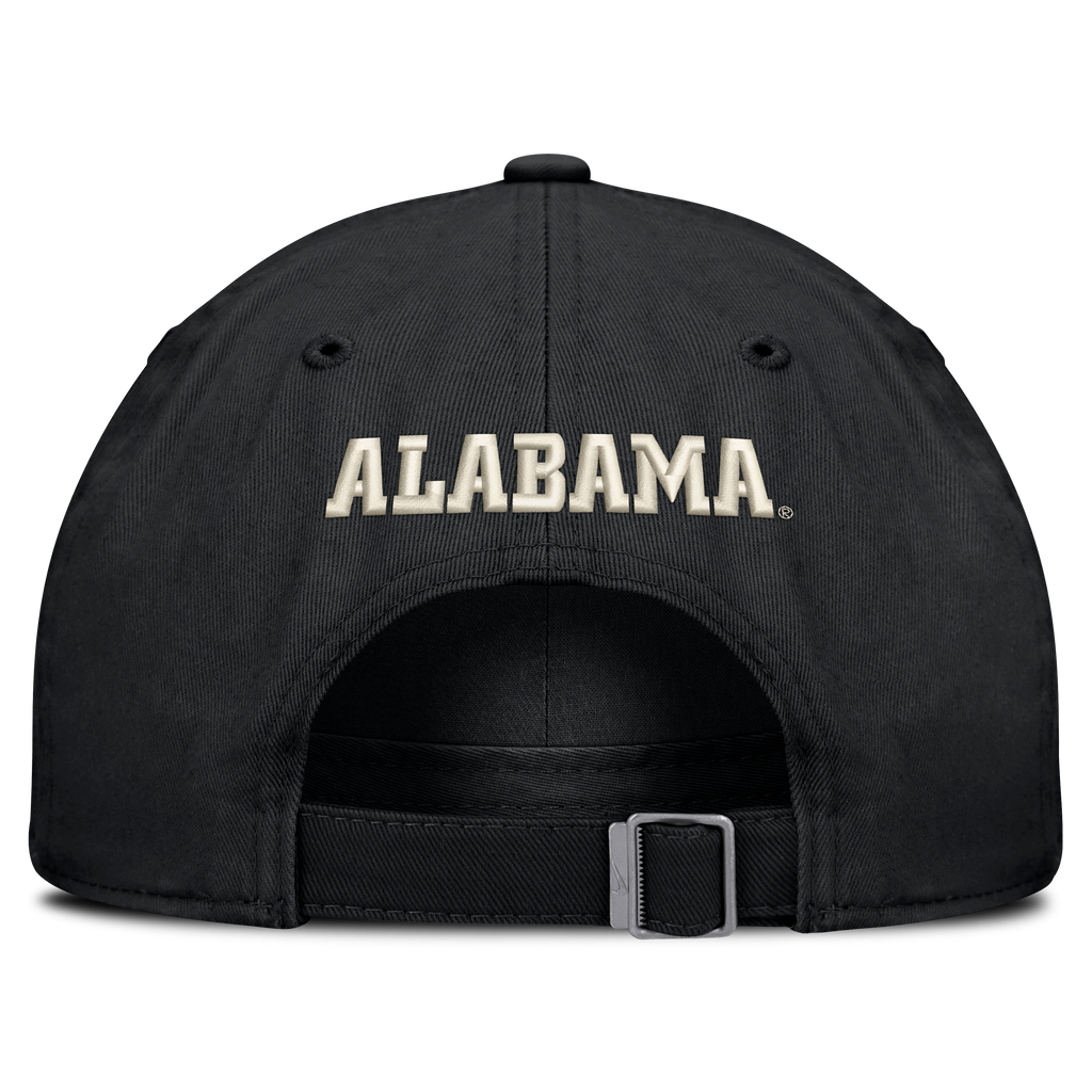 Alabama Crimson Tide Black Nike Club Unstructured Adjustable Hat product image 4, provided for visual reference and product